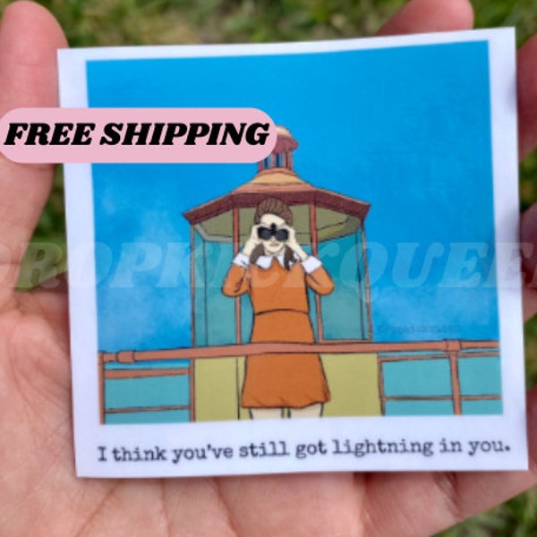 Moonrise Kingdom | Free Shipping | Wes Anderson | Suzy Bishop | Sticker | Vinyl Sticker | Weatherproof Sticker