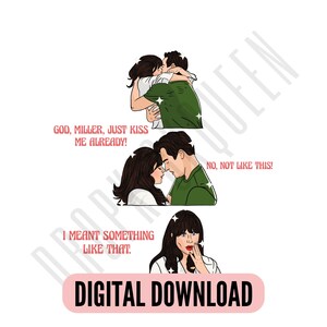 The Kiss Digital Download New Girl Nick Miller Printable image 3
