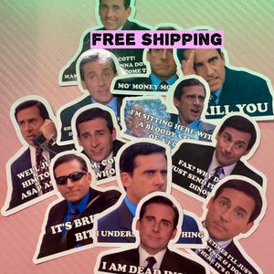 Michael Scott  | Free Tracking | Michael Scott sticker | Sticker | Matte Sticker | Vinyl Sticker | Weatherproof Sticker | The Office