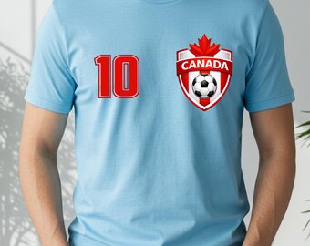 Camiseta de aficionado al fútbol canadiense, camiseta de seguidor del fútbol canadiense, camiseta estilo camiseta de fútbol, camiseta para el día del partido, regalo para aficionados de Canadá, camiseta para mamás aficionadas al fútbol canadiense