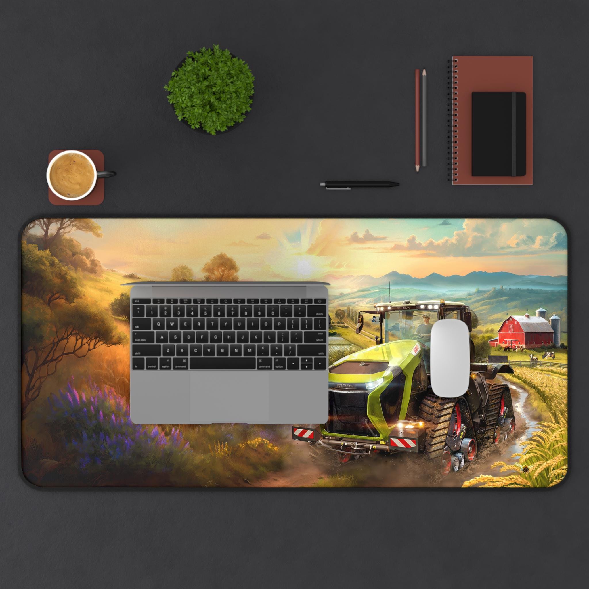 Farming Simulator FS25 Tractor Desk Mat Large Landscape Gaming Mouse ...