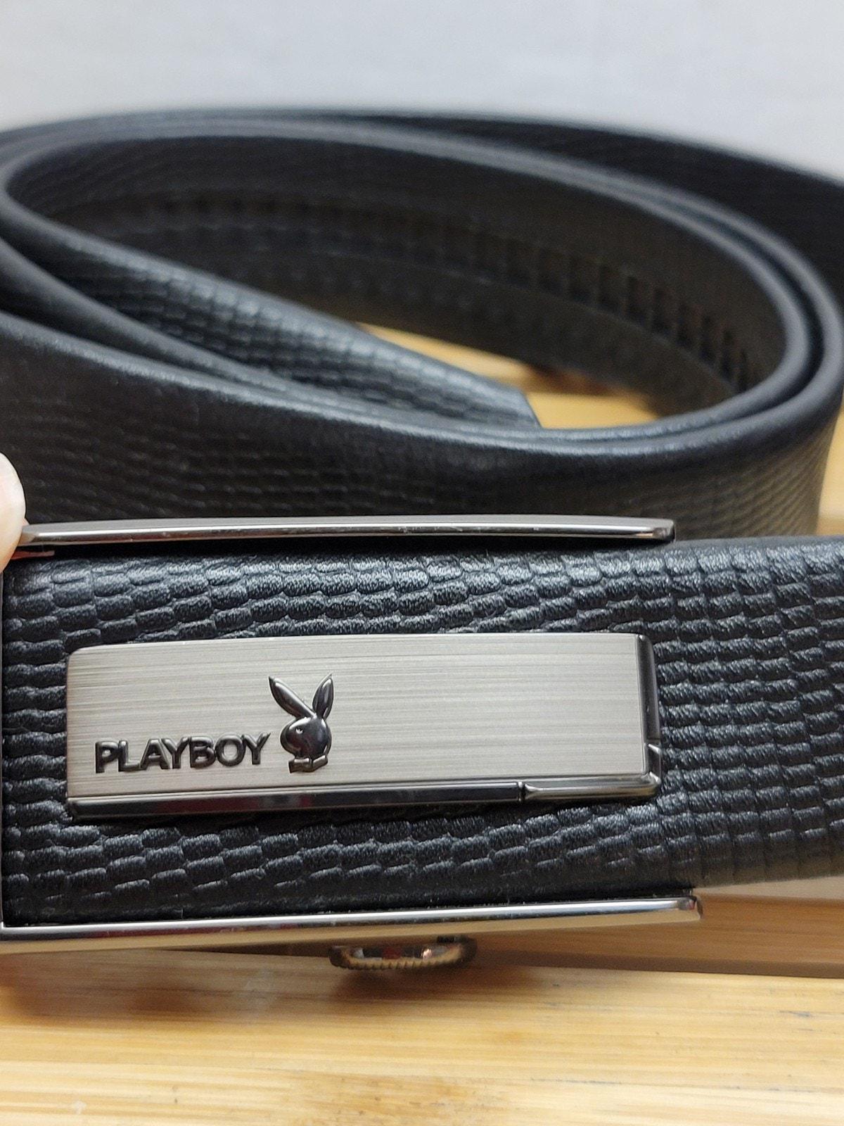 Ceinture Playboy Femme Taille M - Boucle Lapin En Relief Noir Et Blanc (Neuve Avec étiquettes)