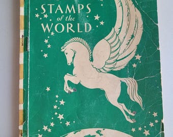 Álbum de Aventureros Sellos Postales del Mundo 1933 con Sellos.