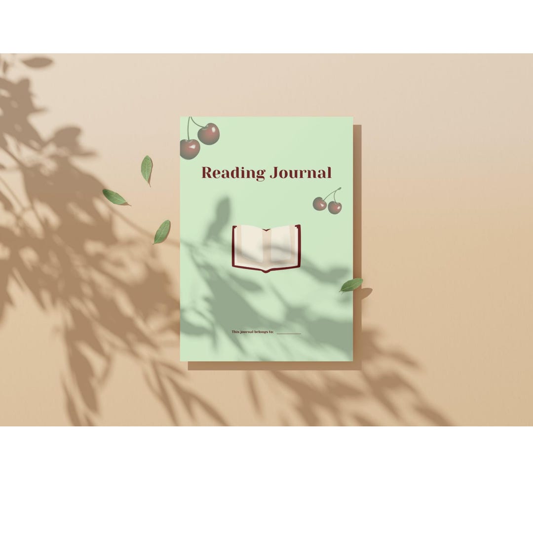 Cherry Reading Journal Template - Etsy Canada