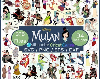 Pakiet Mulan PNG Cliparts, Mulan PNG Cartoon Cliparts do sublimacji, Kolekcja klipów o tematyce filmu Mulan, Mulan Cartoon Pictures PNG