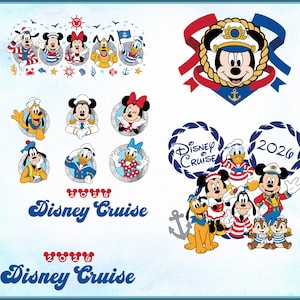 Disney Cruise Png SVG Cut File Bundle, Anchor Mickey Mouse, Disney Cruise Line, Cruise Shirt (Digital Download) image 3
