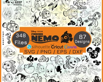 Finding Nemo Svg Bundle, Dory Svg & Png Files for Cricut, Nemo Png, Finding Nemo Svg for Shirts, Finding svg, Dory SVG, Instant Download,
