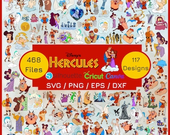 Hercules SVG Bundle, Baby Hercules Svg Files for Cricut, Baby Pegasus Png, Hades Svg for Shirts, Hercules Birthday Svg, Megara Svg Download