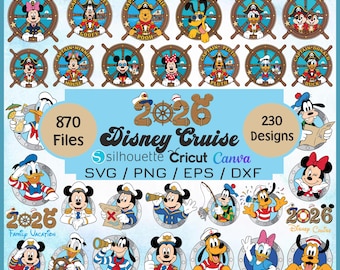 Disney Cruise Png SVG Cut File Bundle, Anchor Mickey Mouse, Disney Cruise Line, Cruise Shirt (Digital Download)