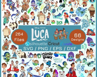 Luca Clipart SVG / PNG Digital Download, Luca shirts, Luca birthday invitation, Movie decor transparent background, Silenzio Bruno svg