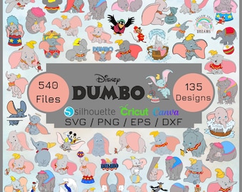 Dumbo PNG Clipart, Dumbo SVG, Dumbo PNG Bundle, Elephant png, Baby dumbo shower, Circus baby shower decorations, Dumbo svg