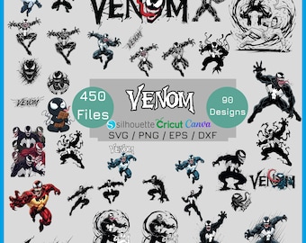 Venom PNG Clipart, Marvel Digital Art, Printable Superhero Design, Venom Svg