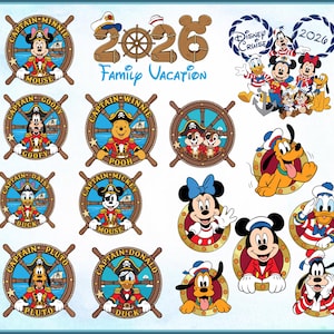 Disney Cruise Png SVG Cut File Bundle, Anchor Mickey Mouse, Disney Cruise Line, Cruise Shirt (Digital Download) image 6