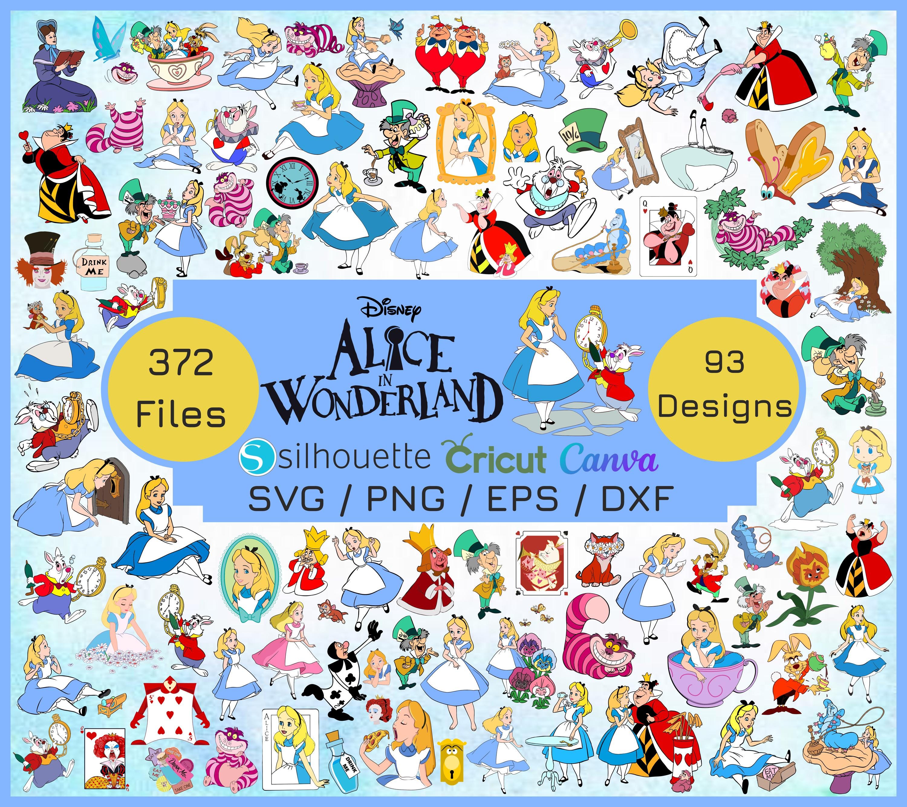 Alice in Wonderland SVG Bundle, Alice SVG, Princess Svg, Alice in ...
