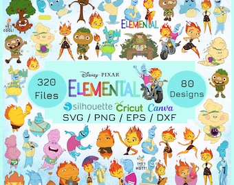 Elemental PNG, Elemental SVG Bundle, Elemental Clipart, Elemental Font Letters Numbers for Elemental Birthday, Elemental Shirt, tumbler