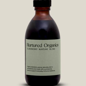 Organic Elderberry Syrup with Raw Honey - Elderberry Nurture Blend (250ml)