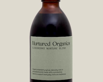 Organic Elderberry Syrup with Raw Honey - Elderberry Nurture Blend (250ml)