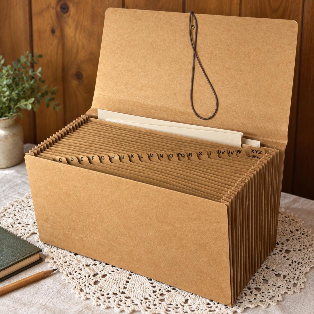 Vintage Accordion File Folder - Etsy