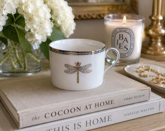 Vintage Kate Spade Lenox June Lane Dragonfly Cup / Teacup