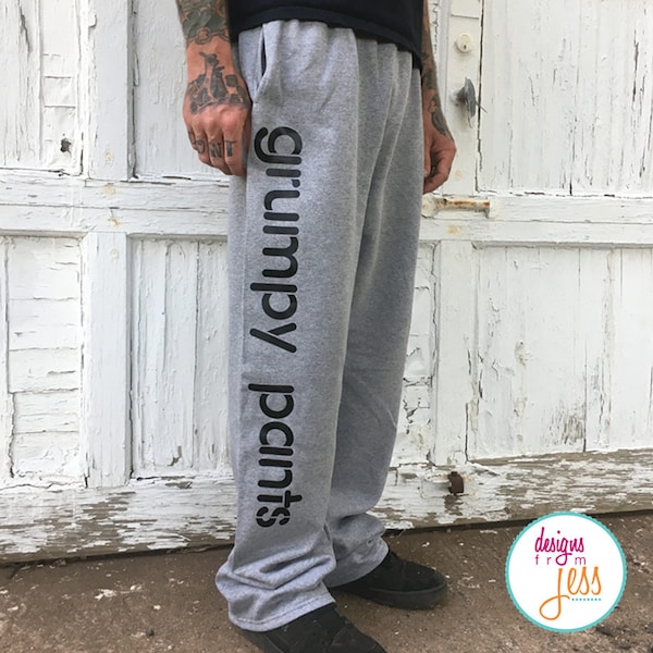 Grumpy Pants Sweatpants for a Bad Mood - Big and Comfy, Warm Cozy Sweats for Relaxing