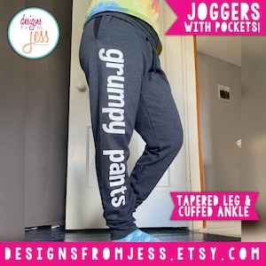 Spodnie dresowe Grumpy Pants Jogger, spersonalizowane spodnie dresowe, spodnie dresowe Cranky Pants Joggers, spersonalizowane spodnie dresowe, spersonalizowane, wygodne spodnie, spodnie unisex