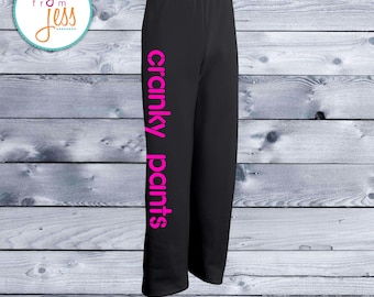 Cranky Pants Sweatpants: Unisex Cotton-Blend Lounge Pants