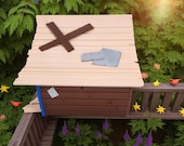 Rustic Cabin Birdhouse, Custom House and Roof Colors, 3D Printed Woodland Garden Decor, Bird Lover Gift — photo 5 of 10