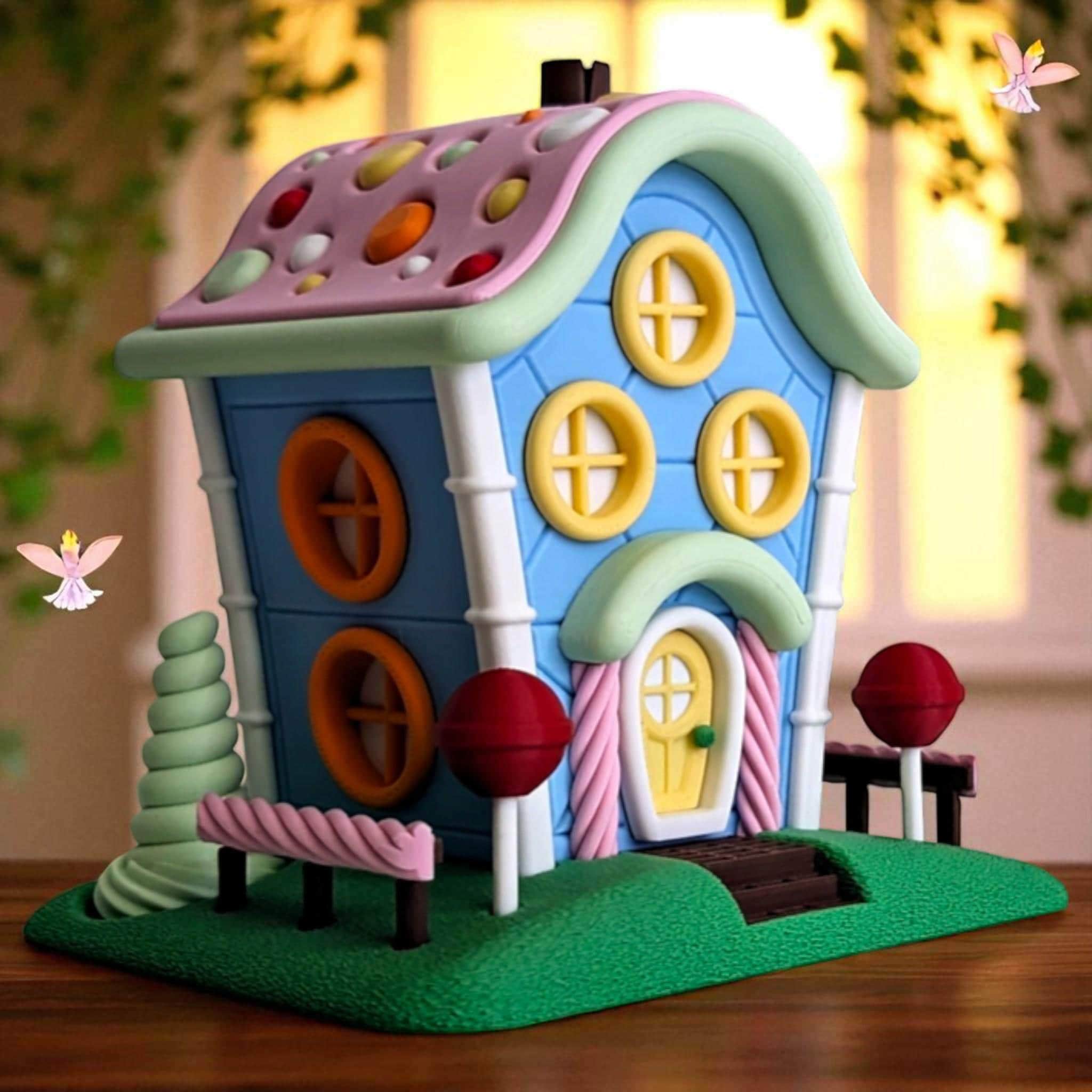 Candy Fairy House Indoor Decor Whimsical Fantasy Village LED Lantern Figurine Handmade — photo 1 of 9