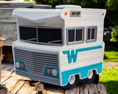 Retro Camper Birdhouse, 3D Printed Vintage RV Bird House, Camping Garden Decor, Gift for RV Lovers — photo 13 of 17