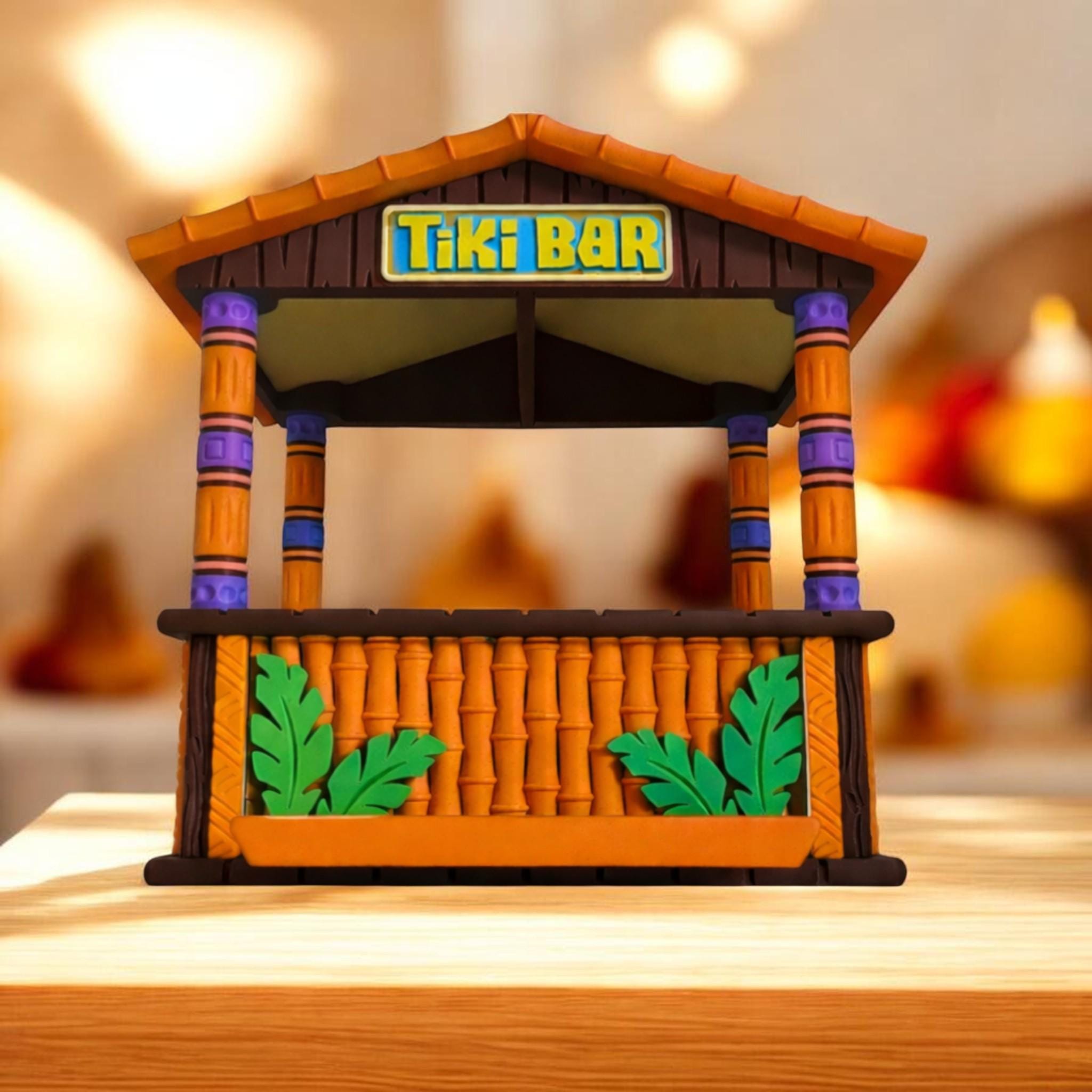 Tiki Bar Bird Feeder Outdoor Garden Decor Tropical Wildlife Station Handmade — photo 1 of 19