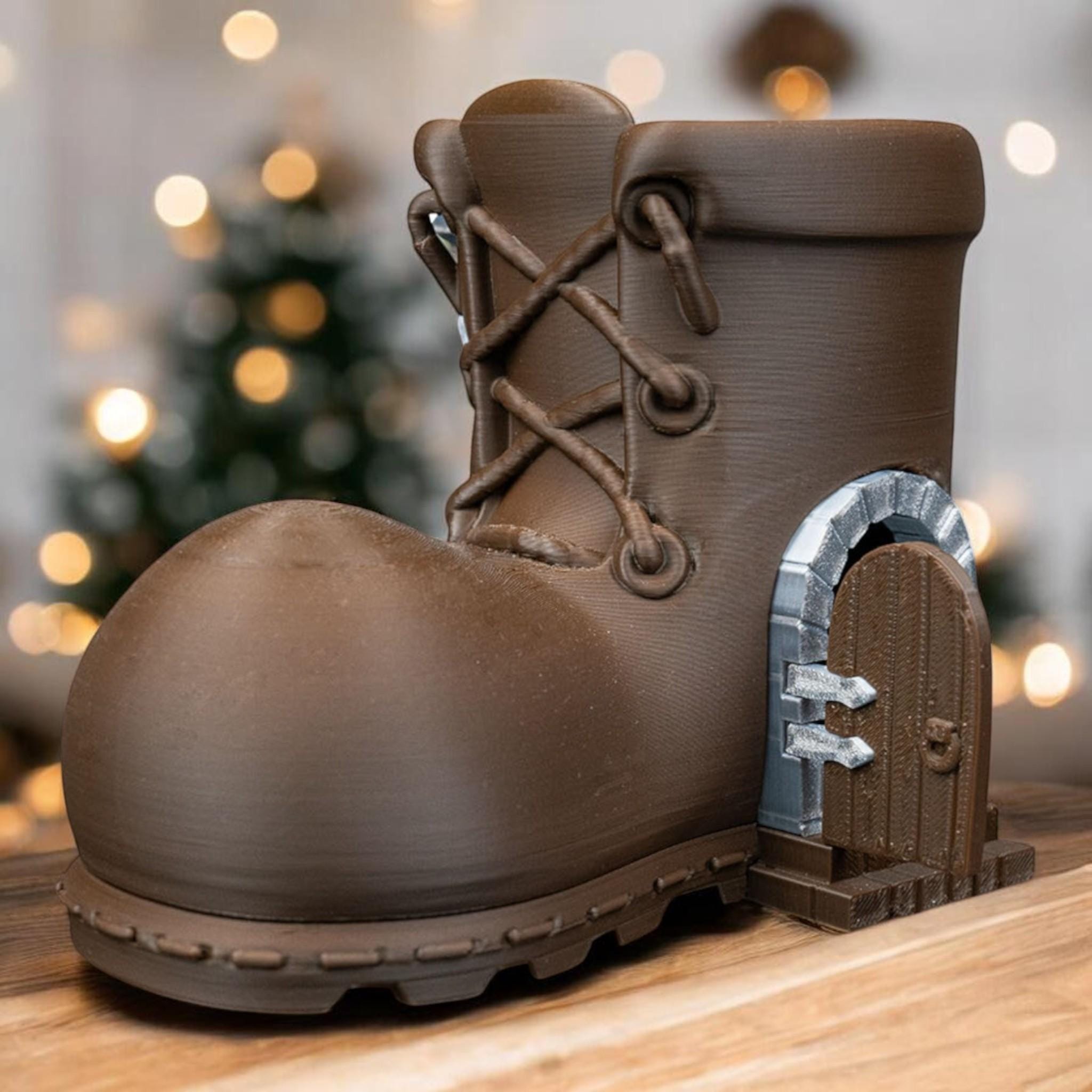 Boot Fairy House Indoor Decor Whimsical Fantasy Village Enchanted Cottage Figurine Handmade — photo 1 of 9