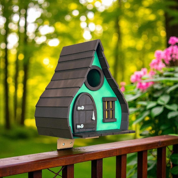 Handmade Fairytale Birdhouse: Rustic 3D Printed Garden Decor