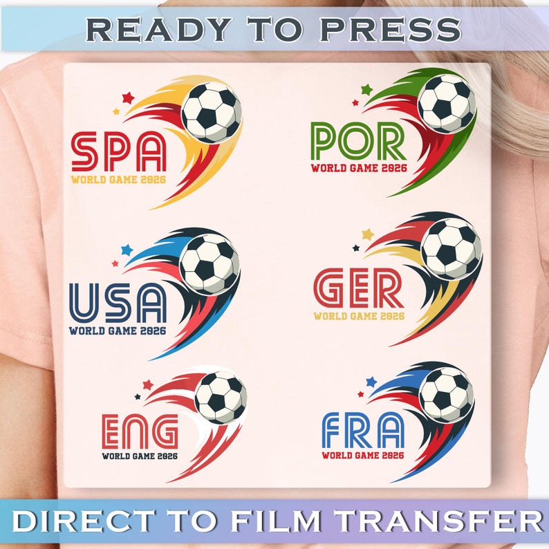 2026 Soccer Cup Gift, Soccer DTF Transfer, International Game Day DTF Transfer, Usa Canada Mexico Football DTF Transfer, Sport Fan Gift image 2