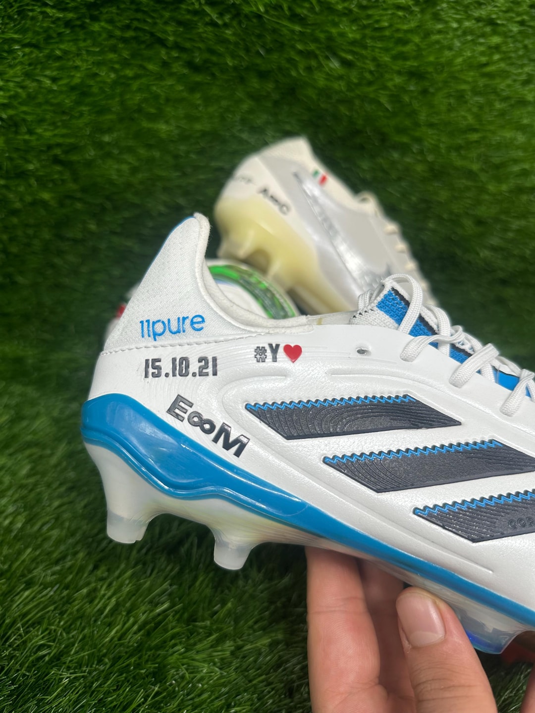 Custom Football Boot Sticker Pack | Heart Name, Date & Infinity Symbol ...