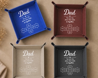 Leren valetdienblad, Vaderdagcadeaus, gepersonaliseerd dienblad, dienblad aangepaste sieraden, sleutelblad schotel, zoon cadeau van moeder, dienblad bureauhouder