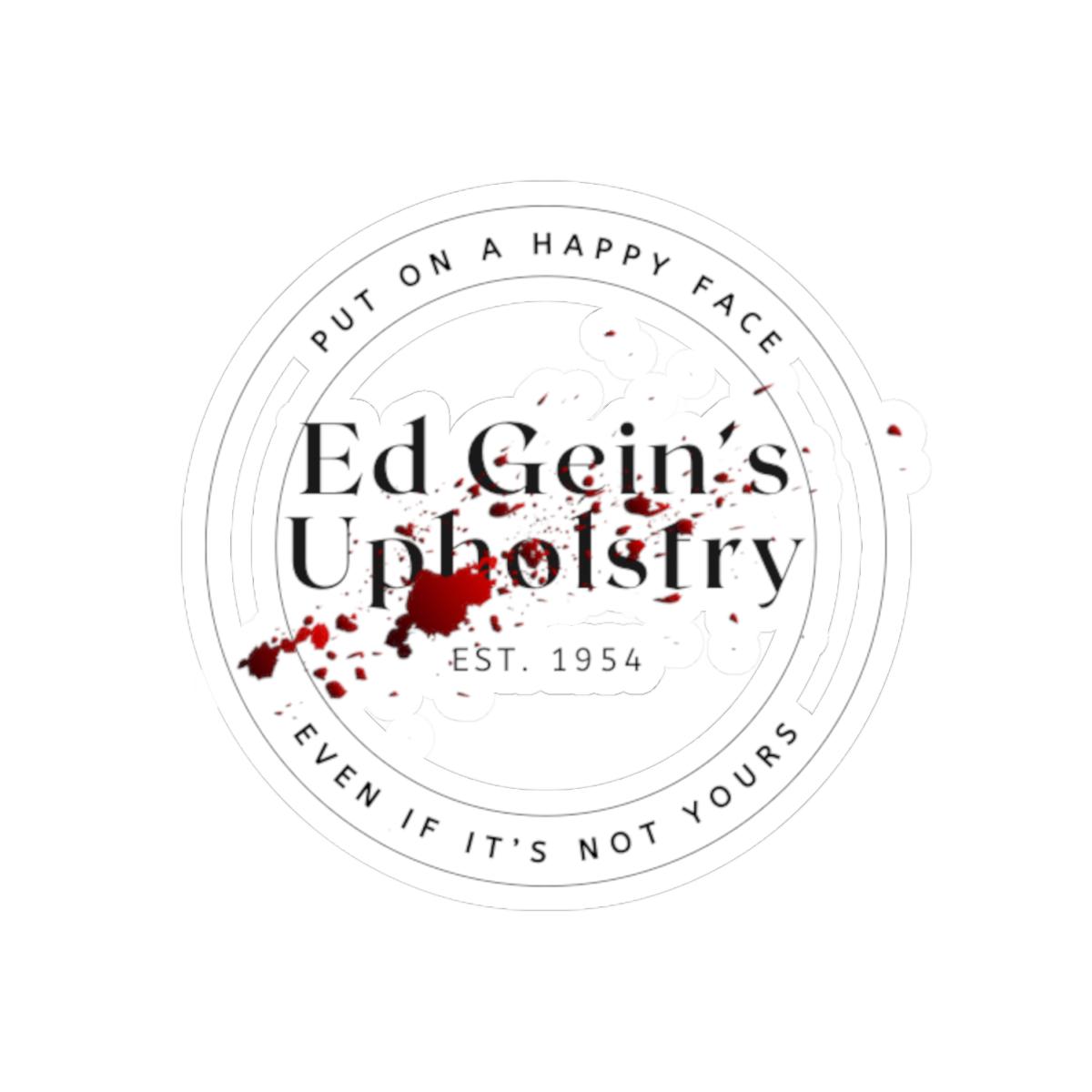 Ed Gein's Upholstery Sticker: Glossy Finish, Laptop Decal - Etsy