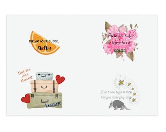 Hojas de pegatinas con frases de la película Magnolia de acero