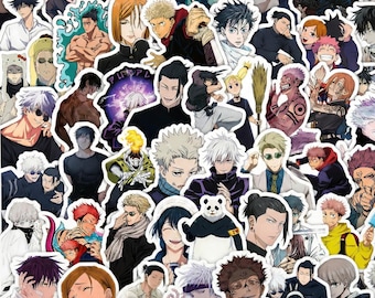 10/53 pegatinas de anime saludables, calcomanías estéticas de manga "Slice of Life", vinilo impermeable para Kindle, Bullet Journal, regalo artístico sobre salud mental