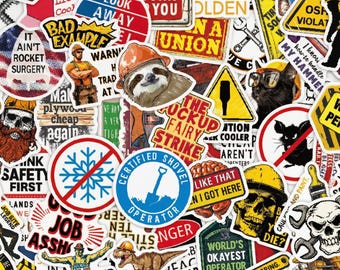 100 pegatinas de obreros, calcomanías de "Manos sucias, dinero limpio", vinilo impermeable para casco, caja de herramientas, nevera portátil, regalo de broma para mecánicos y soldadores