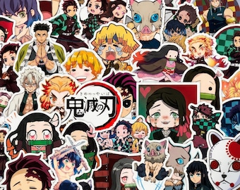 50pcs Funny Anime Meme Stickers - Japanese Cartoon Parody Decals - Cursed Manga Art - Waterproof Vinyl for Water Bottle Skateboard