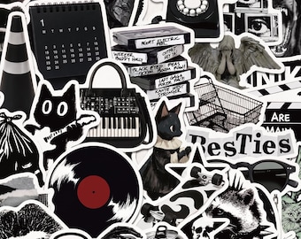 50pcs Grunge Aesthetic Stickers, Main Character Energy Spiked Raccoon Decals, Waterproof Vinyl Pack For Kindle Laptop, Alt Girl Gift