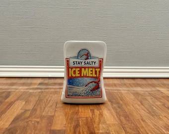 Bolsa miniatura para derretir hielo / Escala 1:12 / Divertida decoración para el porche de la casa de muñecas