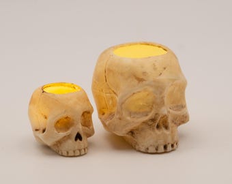 Lámpara de calavera en miniatura / Escala 1:12 / Decoración de Halloween para casa de muñecas
