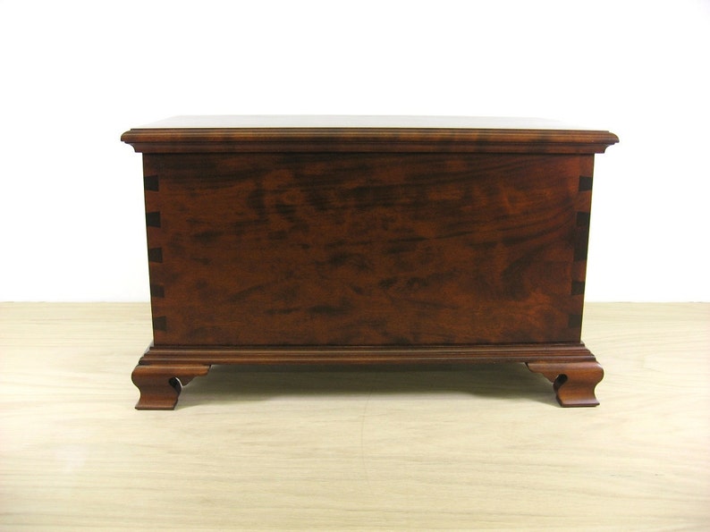 Figured Cherry Miniature Blanket Chest / Keepsake Box Etsy
