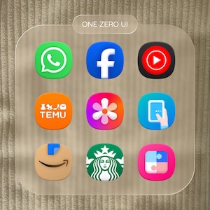 One Zero UI - Más de 300 iconos para armonizar la interfaz de Samsung, Android o iPhone