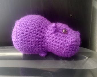 Small crochet Hippos