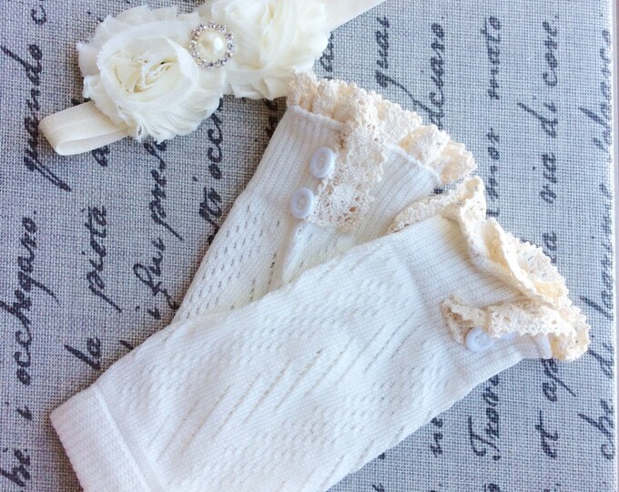 Baby Girl Legwarmers Lace Leg Warmers White Ivory Leg Warmers Etsy