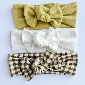 Baby Baby bows knot bow headband bows baby headwrap newborn bows newborn top knot flat bow toddler top knot headwrap