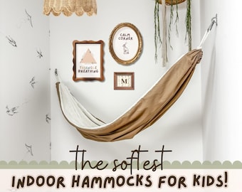 indoor hanging chair for child bedroom corner reading chair swing sensory cocoon for playroom preschool calm down corner decor cottagecore