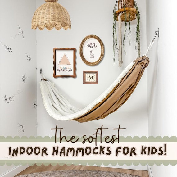 little kid hammock for indoor screen free play activity for quiet time or calm corner hanging chair swing for boy or girl unique gift idea